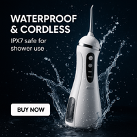 Gleivra HydroClean™ Pro Oral Irrigator – 4 Nozzles, IPX7 Waterproof