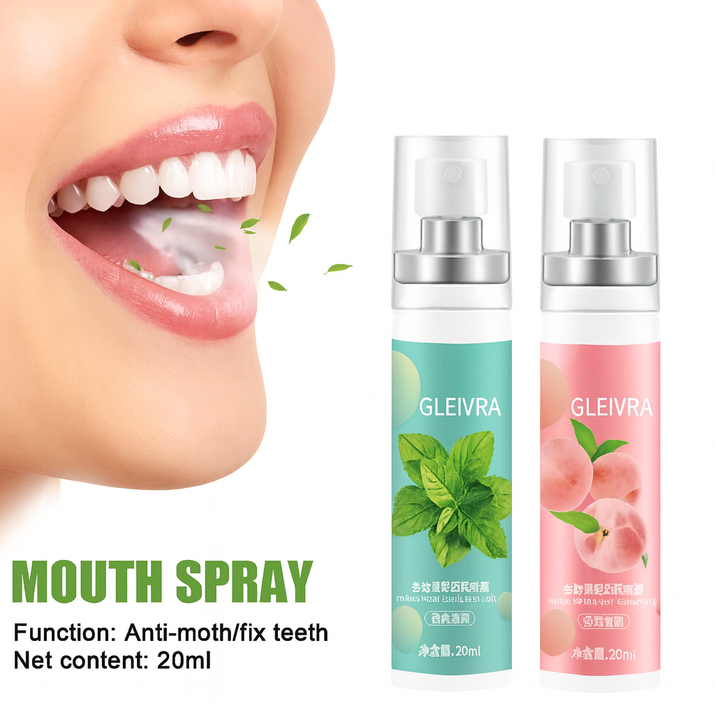 Gleivra FreshMint™ & Peach Oral Spray – Instant Confidence Anywhere