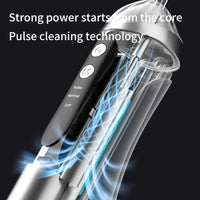 Gleivra HydroClean™ Pro Oral Irrigator – 4 Nozzles, IPX7 Waterproof